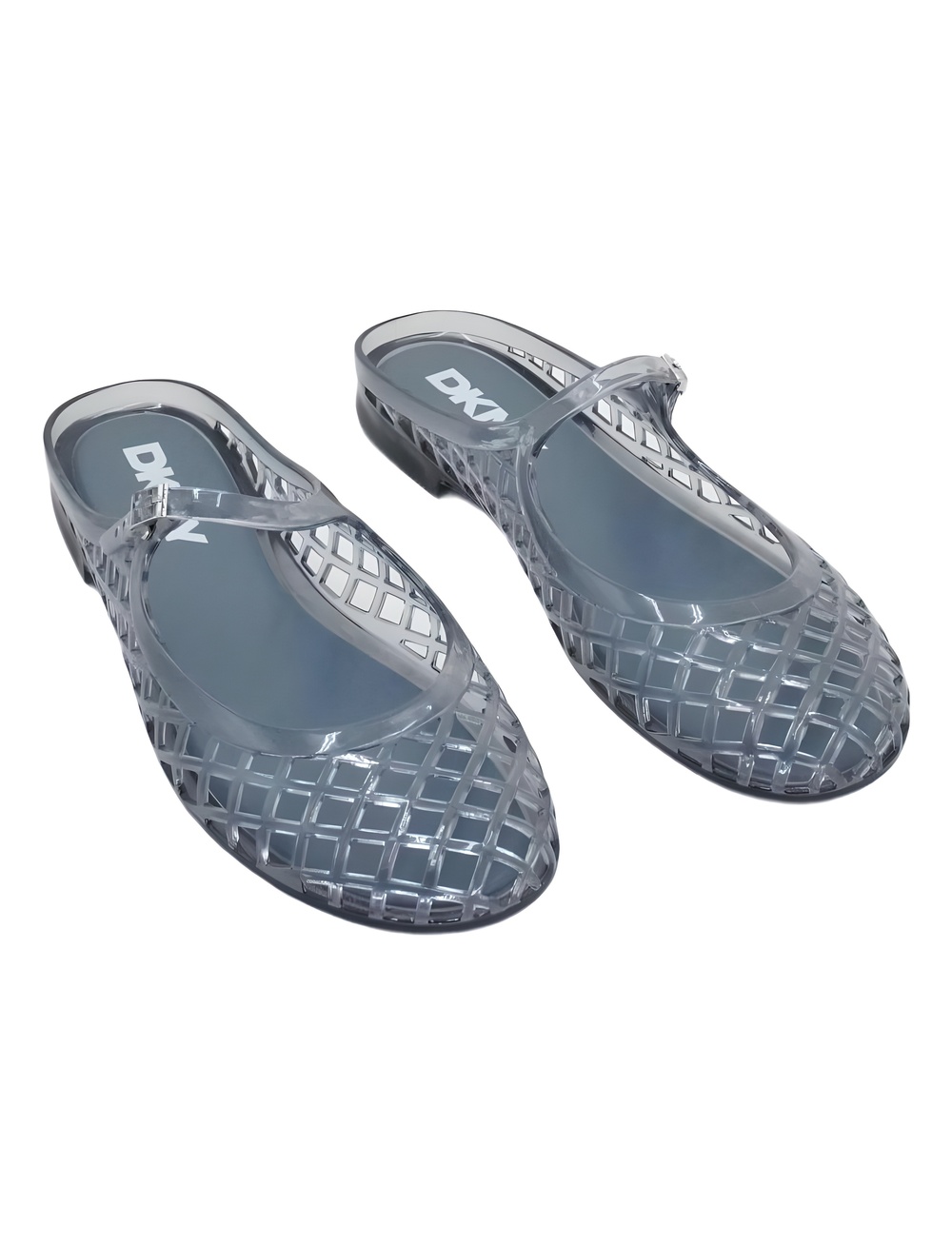 DKNY Louey Jelly Mary Jane Flats Slate Blue Size 9M